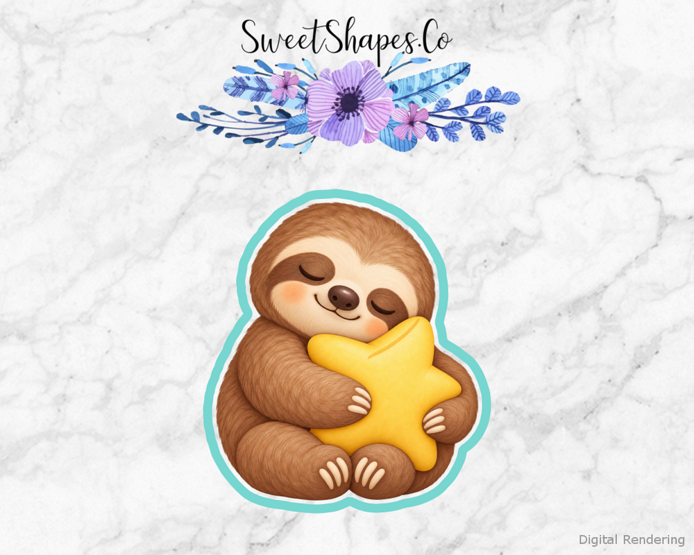 Honey Star Sleepy Sloth Cookie Cutter