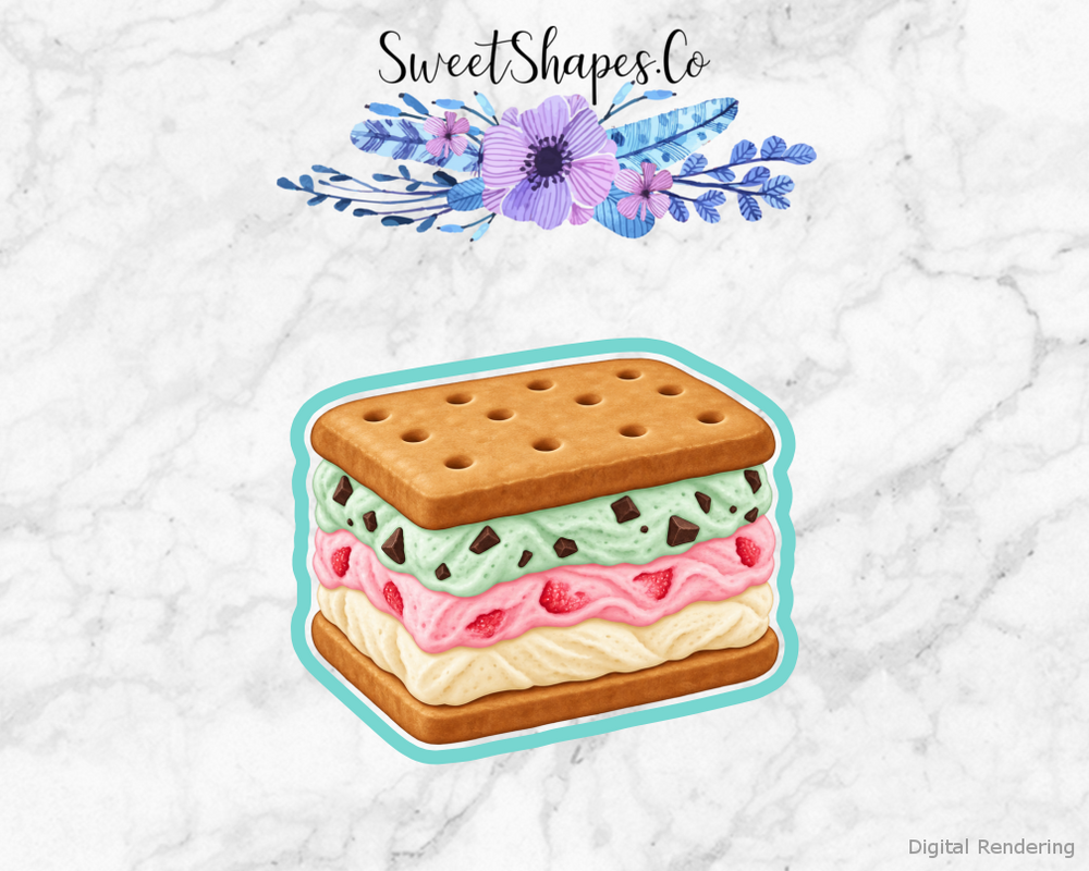 Ice Cream Parlour Ice Cream Sandwich Cookie Cutter
