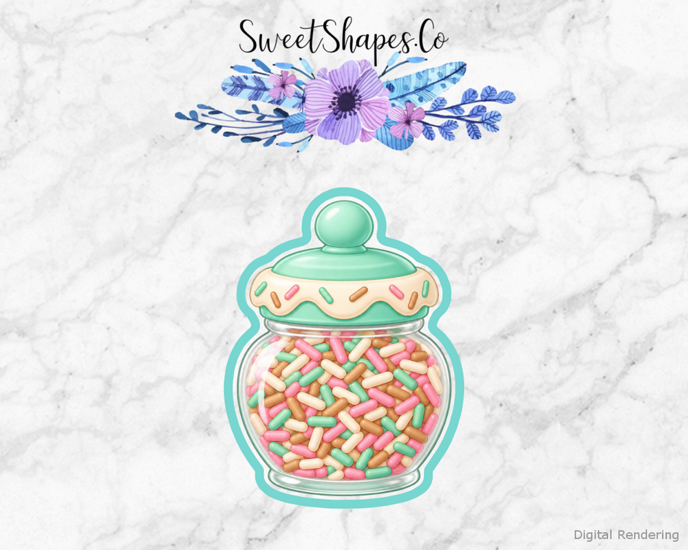 Ice Cream Parlour Topping Sprinkle Jar Cookie Cutter