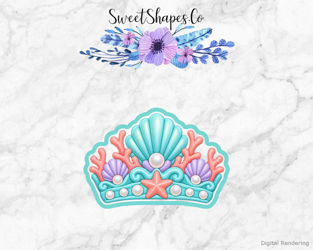 Lagoon Party Coral Crown Cookie Cutter