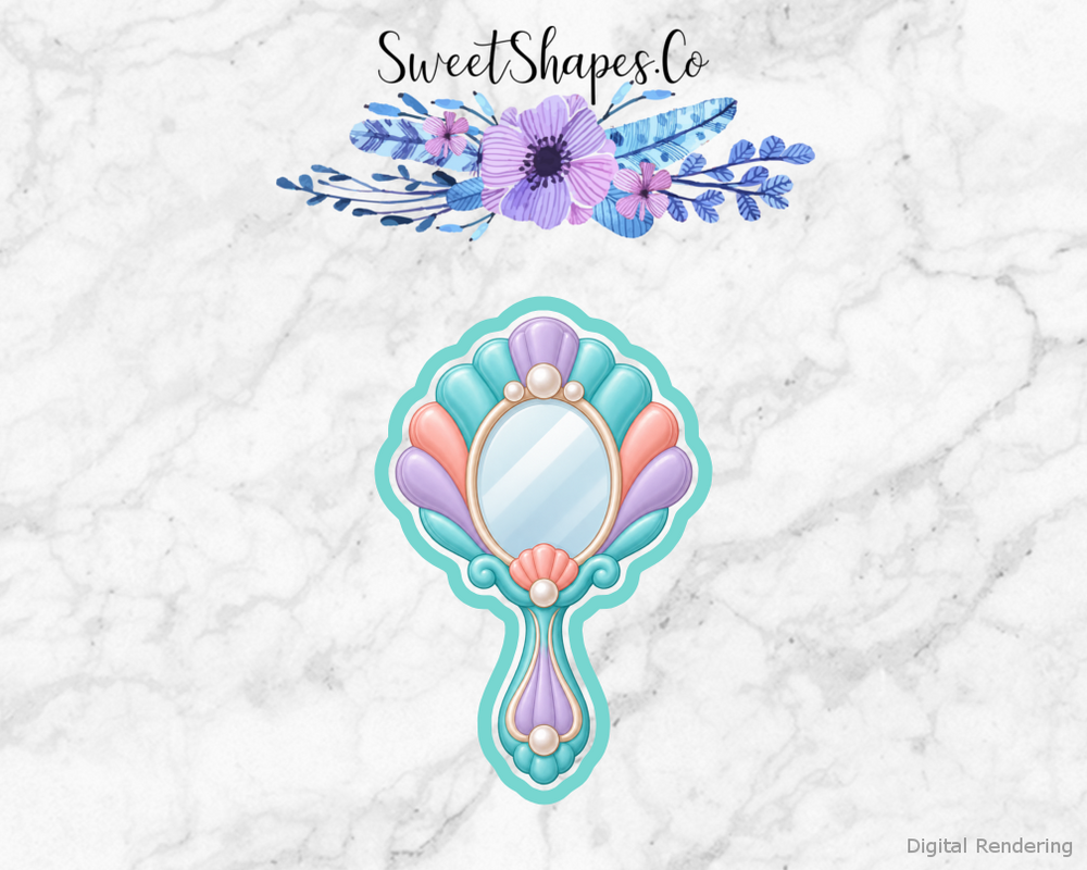 Lagoon Party Shell Hand Mirror Cookie Cutter