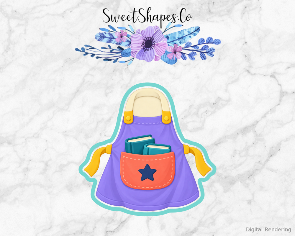 Library Story Story Apron Cookie Cutter