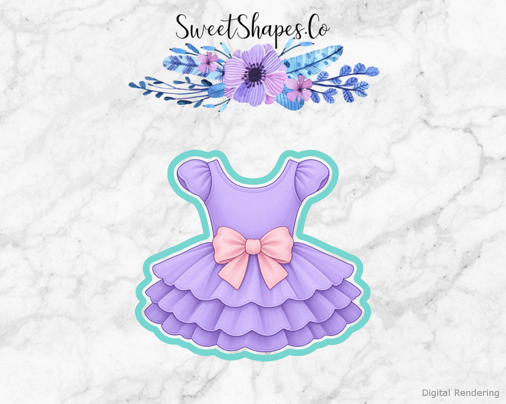 Lilac Ballet Tutu Cookie Cutter