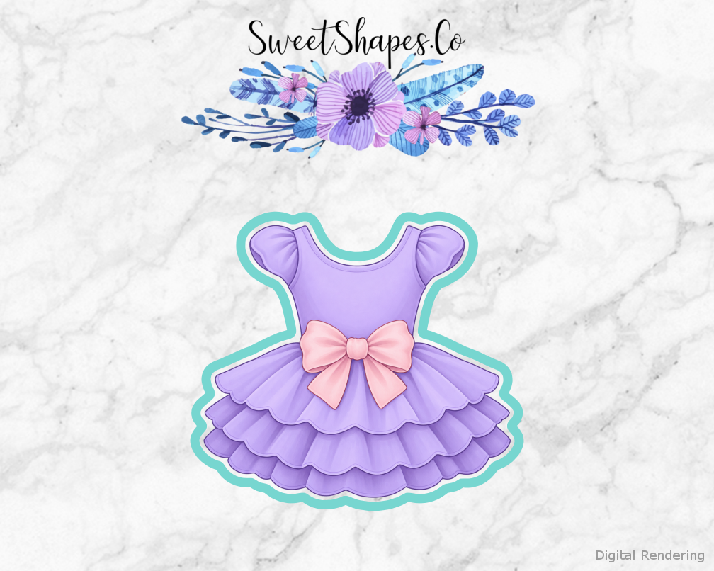Lilac Ballet Tutu Cookie Cutter