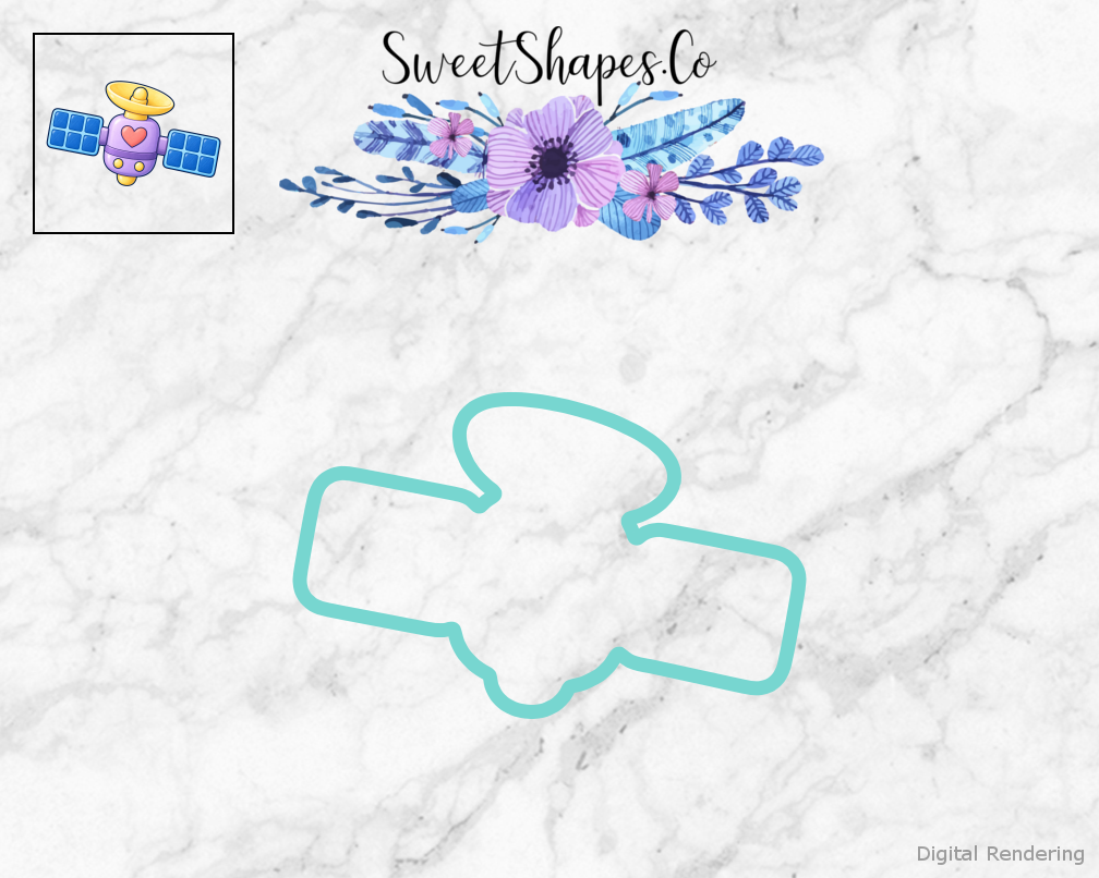Lilac Orbit Satellite Cookie Cutter