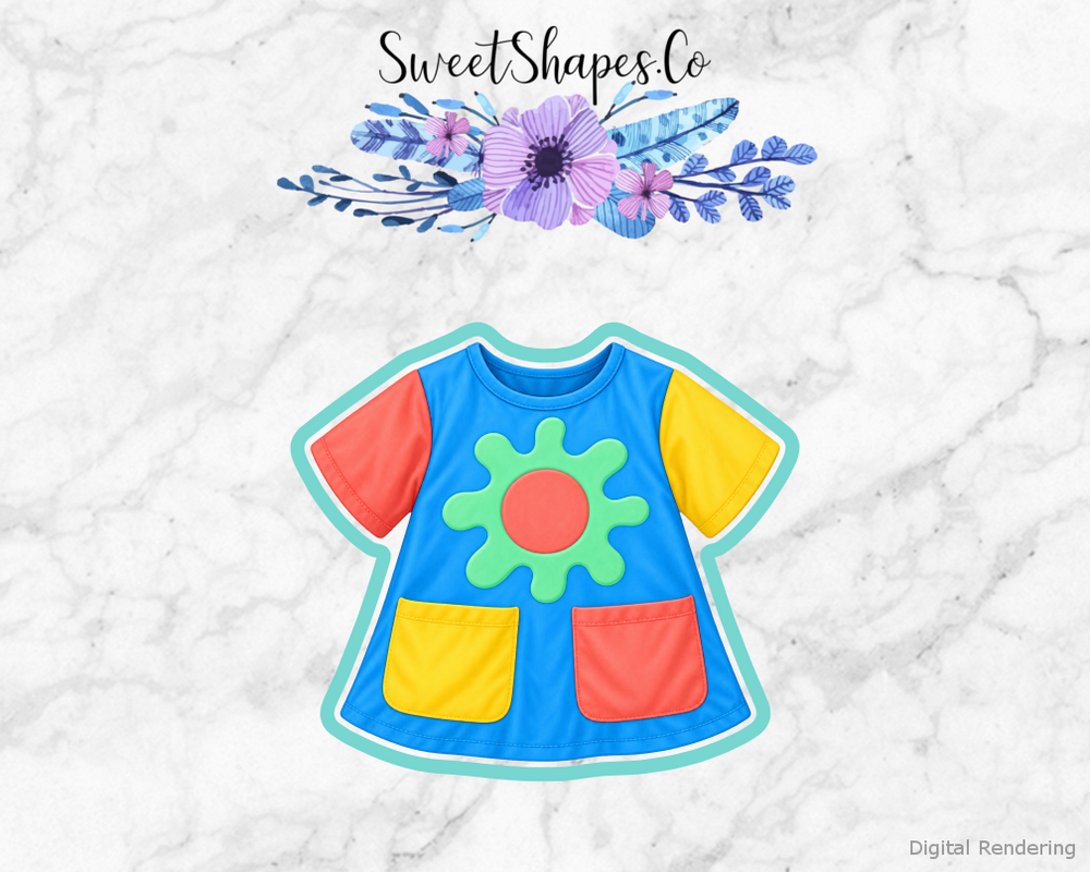 Little Artist Paint Smock Cookie Cutter