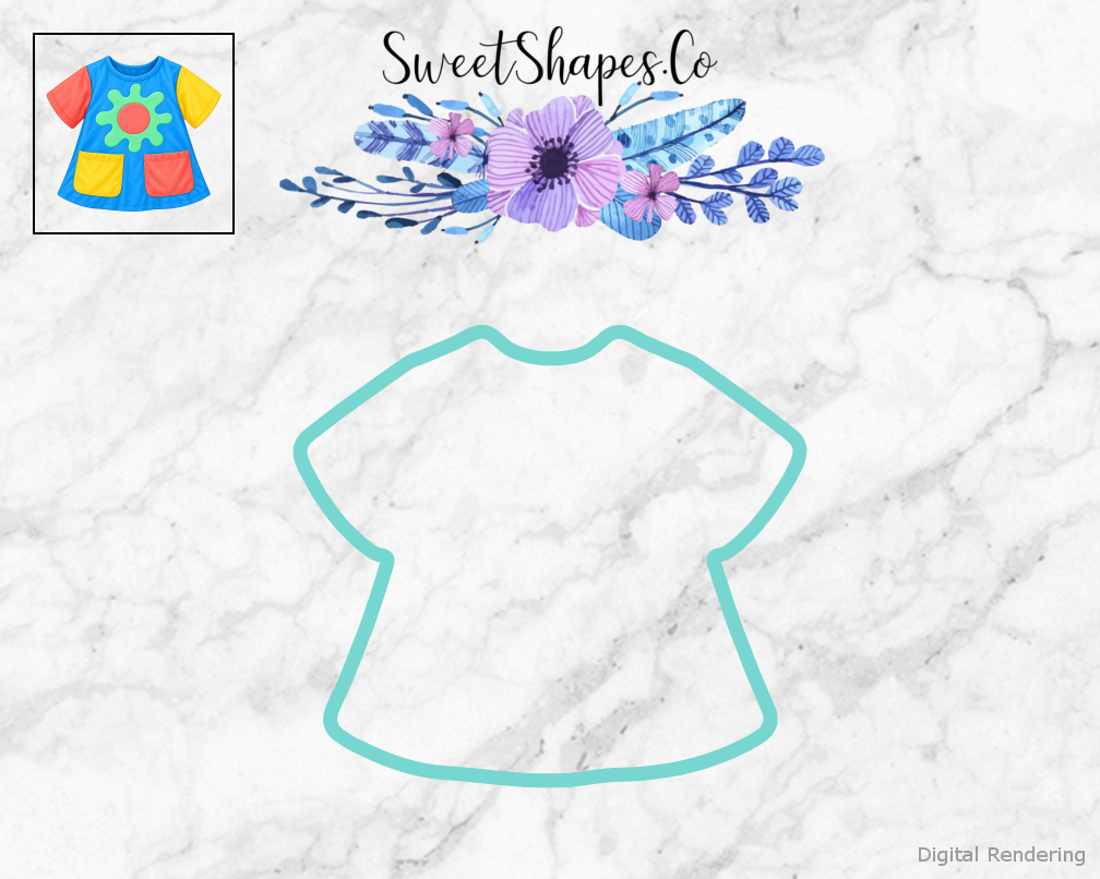 Little Artist Paint Smock Cookie Cutter