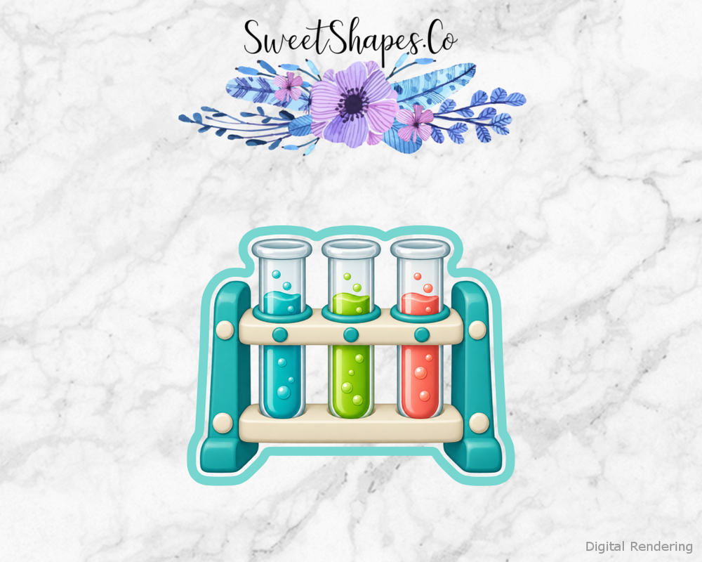 Little Lab Test Tube Rack Cookie Cutter
