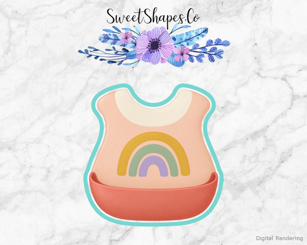 Little Rainbow Pocket Bib Cookie Cutter