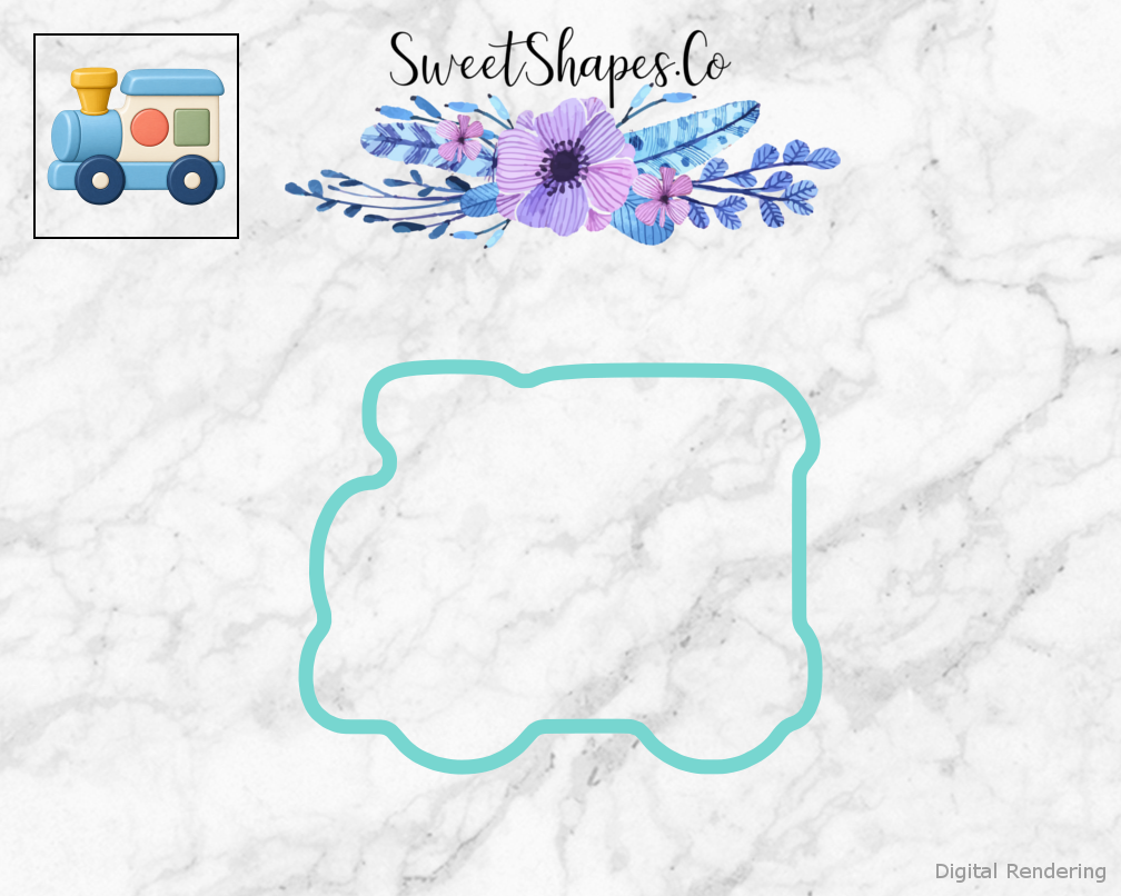 Little Shape Sorter Train Cookie Cutter