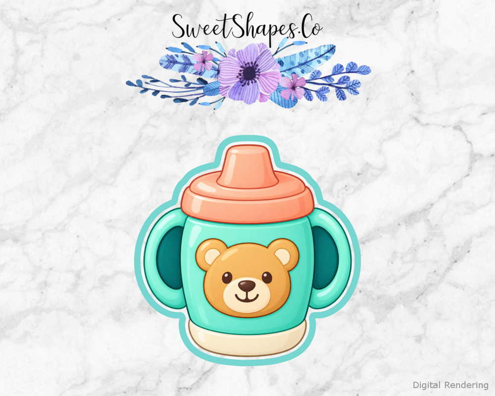 Little Sip Mint Bear Cup Cookie Cutter