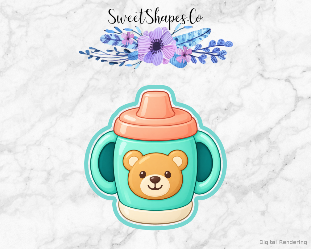 Little Sip Mint Bear Cup Cookie Cutter