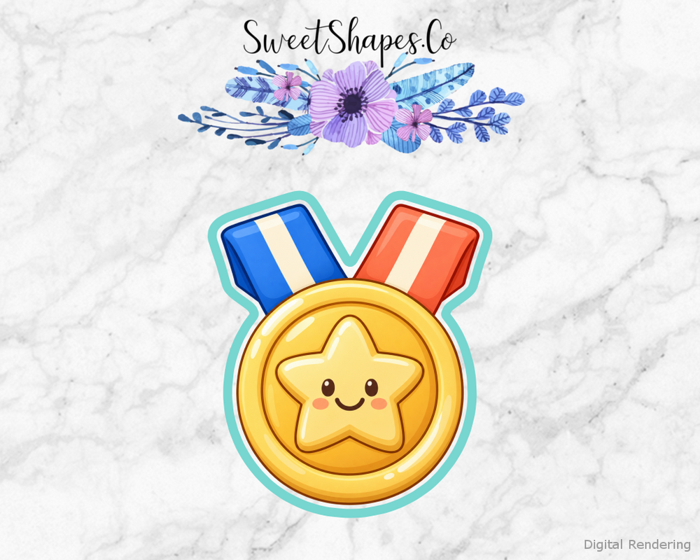Little Star Champion Medal Cookie Cutter
