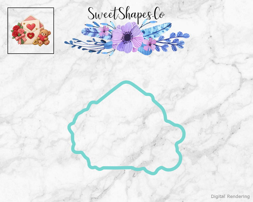 Love Notes Open Love Letter Cookie Cutter