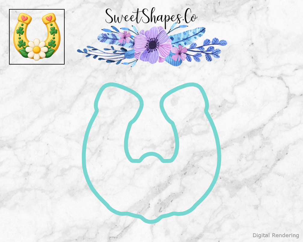Lucky Picnic Lucky Horseshoe with Daisy Cookie Cutter
