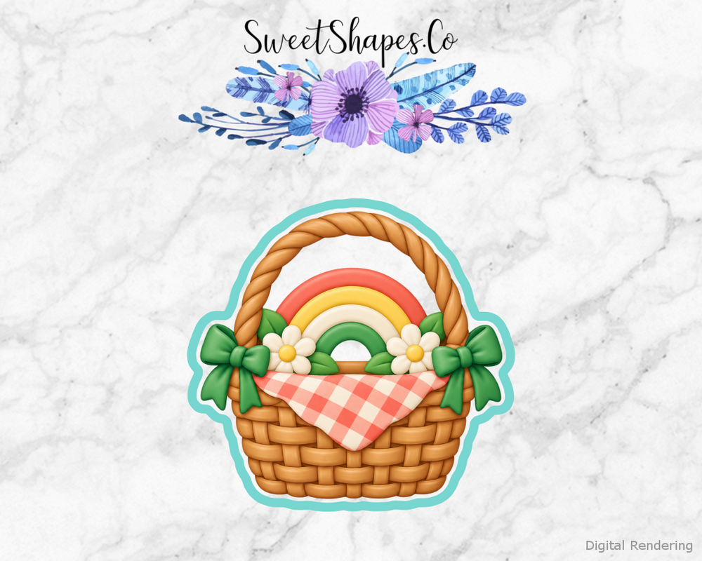 Lucky Picnic Rainbow Picnic Basket Cookie Cutter