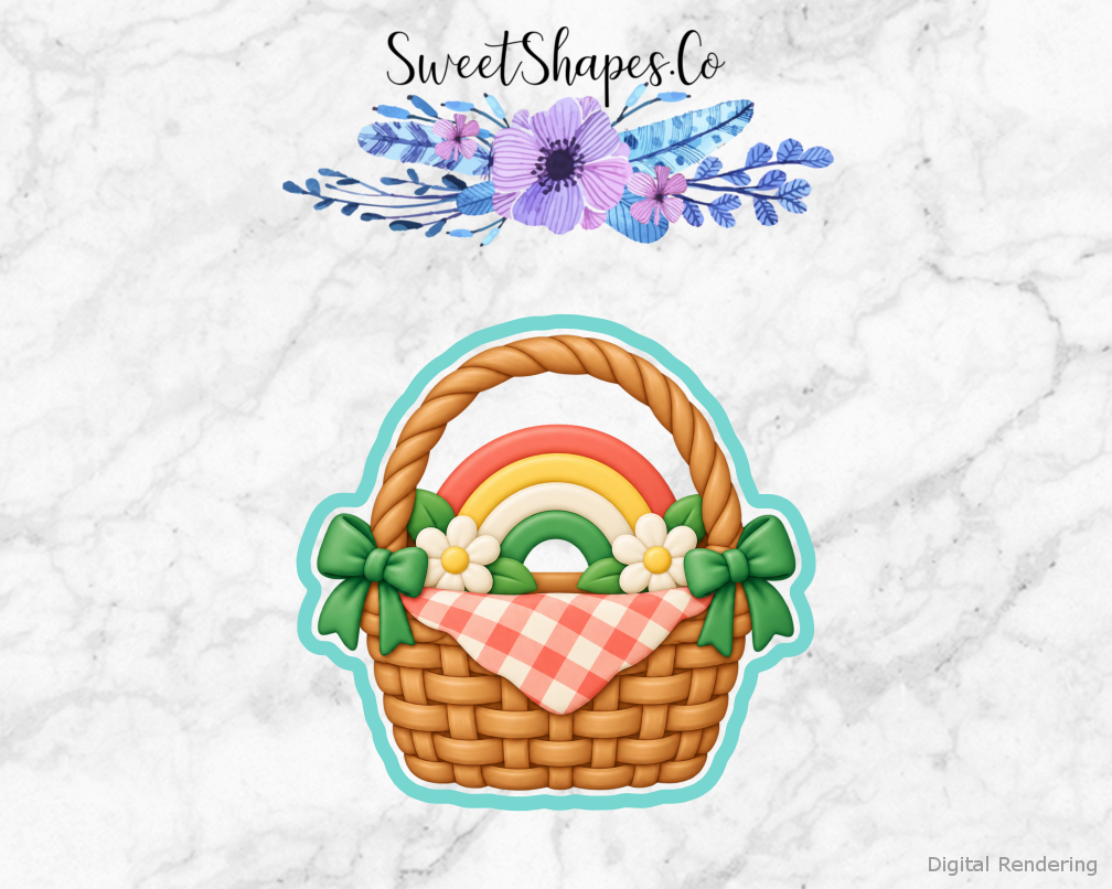 Lucky Picnic Rainbow Picnic Basket Cookie Cutter