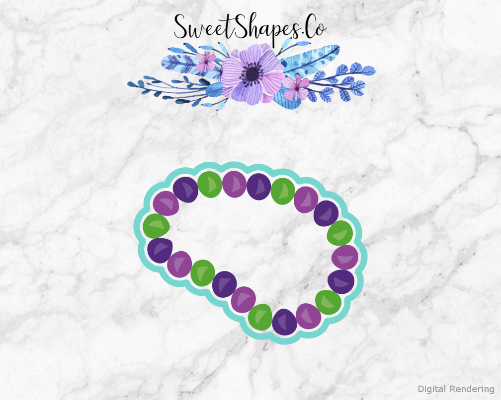 Mardi Gras Beaded Necklace 1 Cookie Cutter