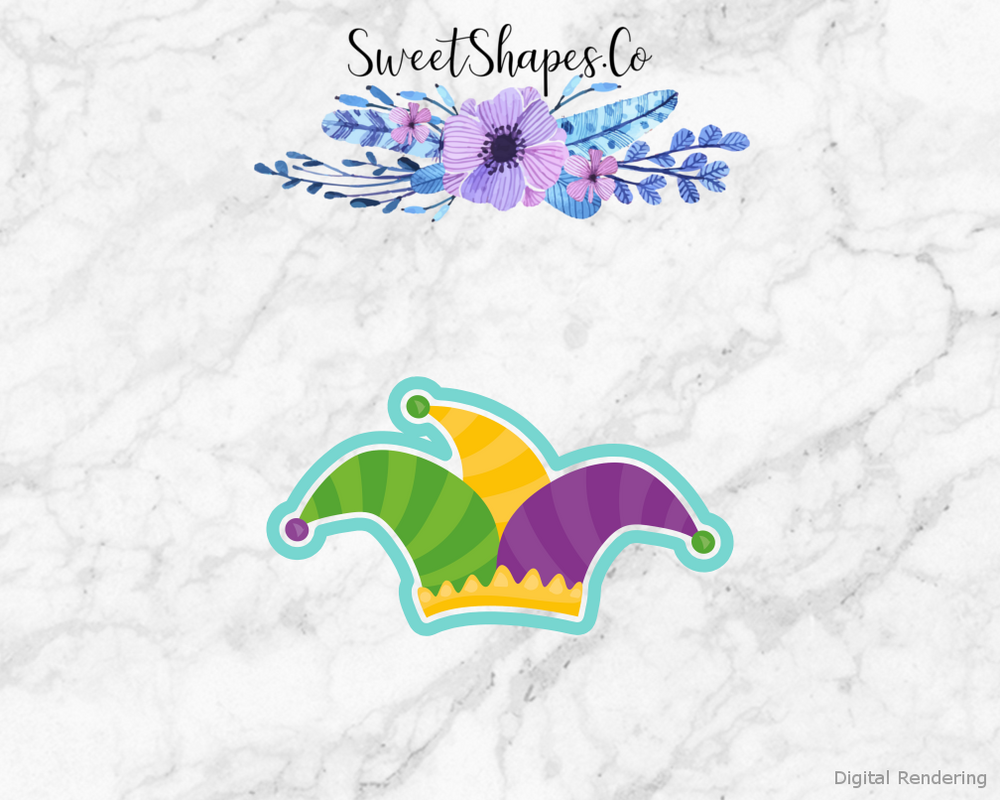 Mardi Gras Hat 4 Cookie Cutter