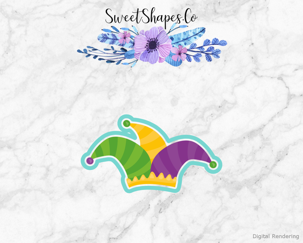 Mardi Gras Hat 4 Cookie Cutter