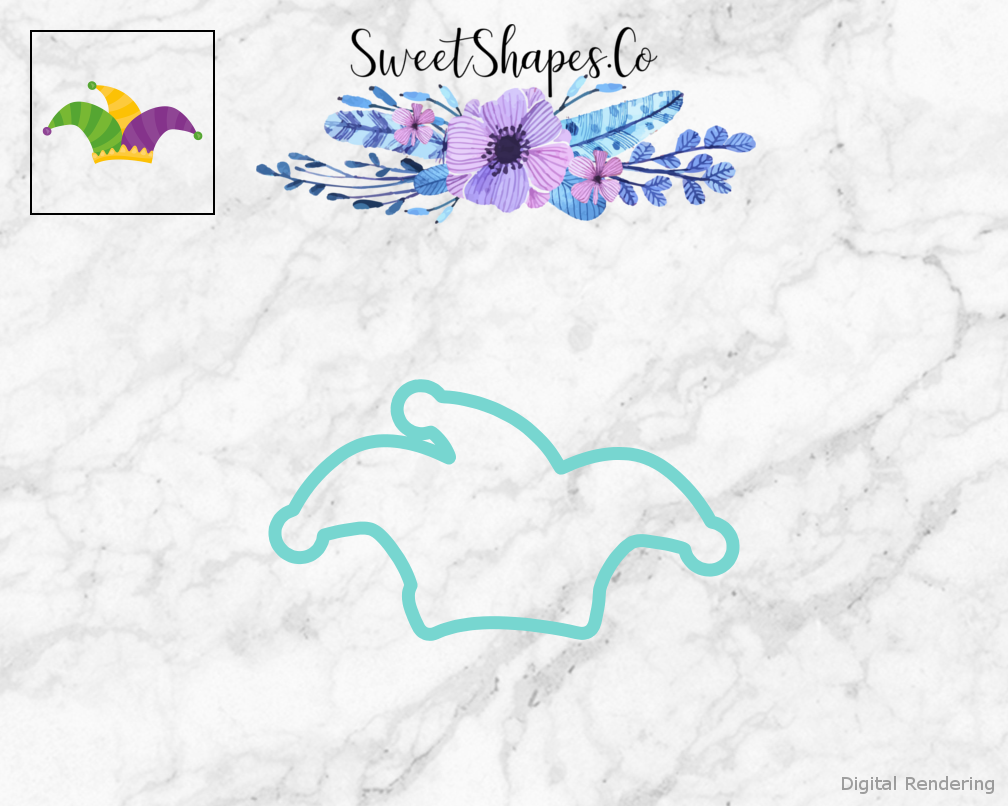 Mardi Gras Hat 4 Cookie Cutter