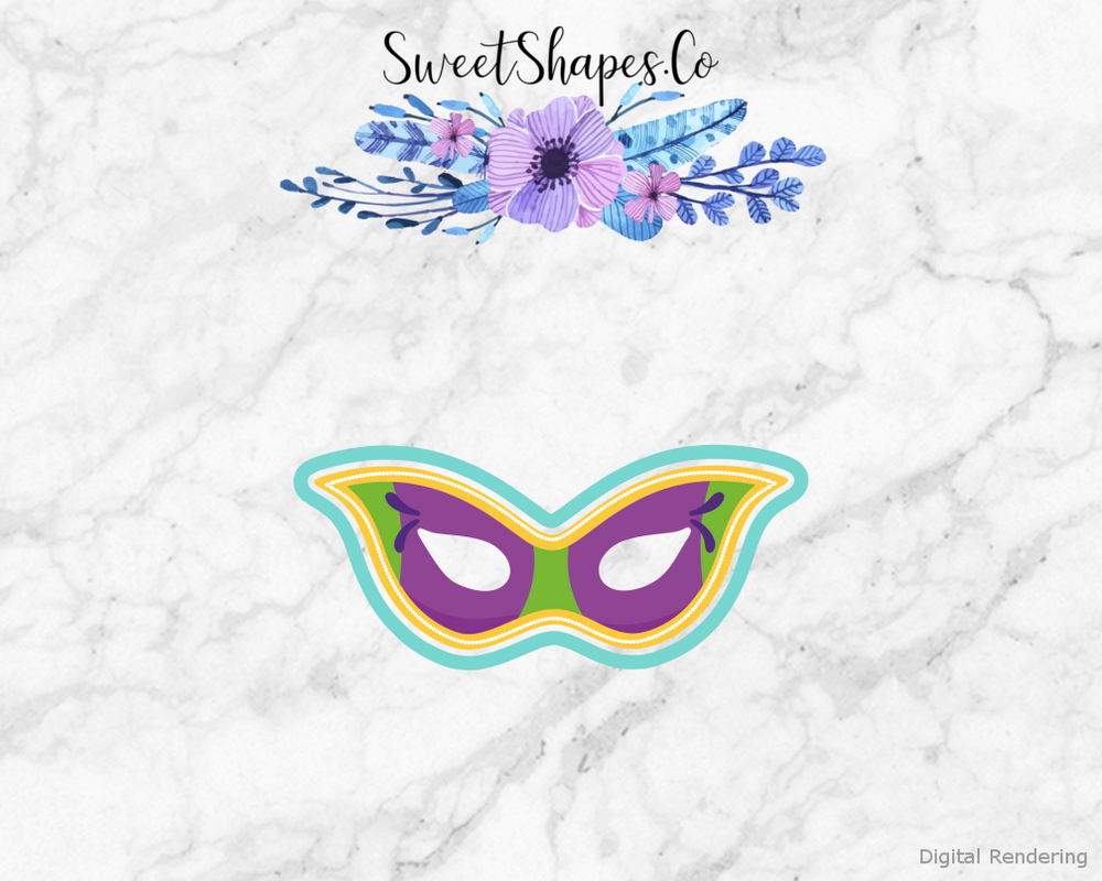 Mardi Gras Mask Cookie Cutter