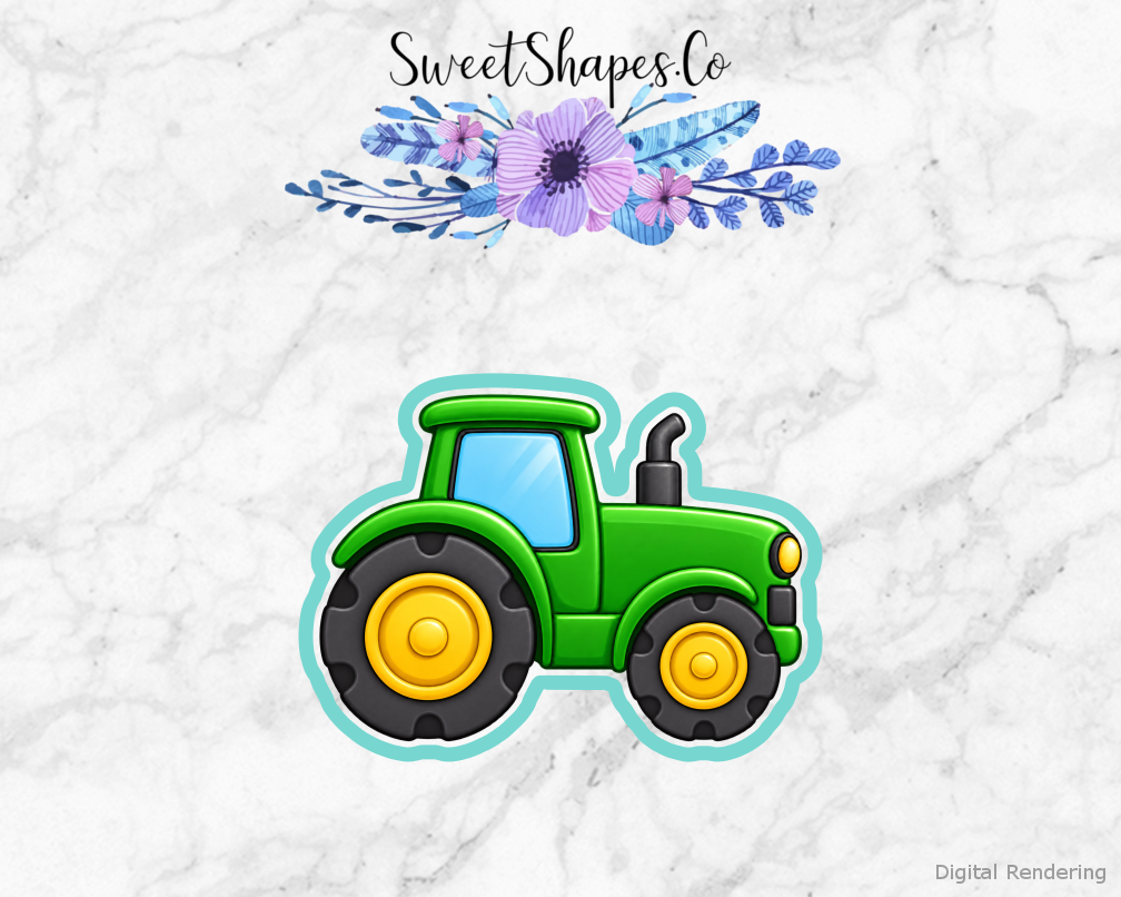 Meadow Green Tractor Cookie Cutter