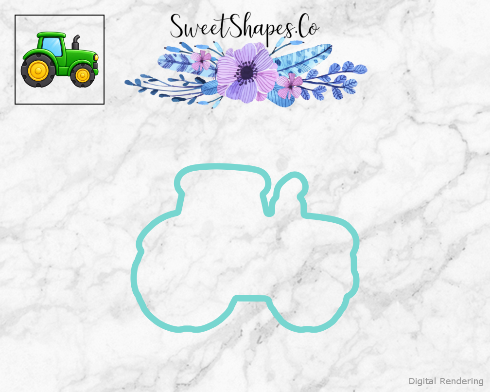 Meadow Green Tractor Cookie Cutter