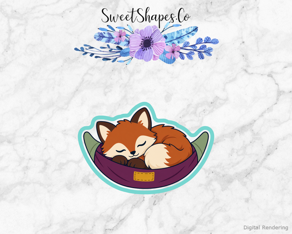 Meadow Nap Fox Hammock Cookie Cutter
