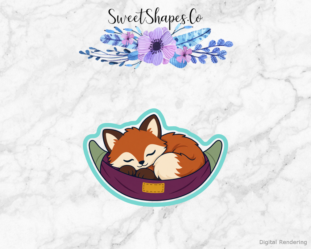 Meadow Nap Fox Hammock Cookie Cutter