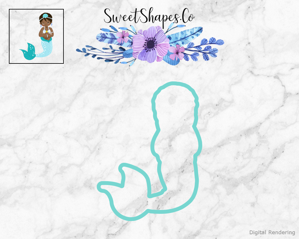 Mermaid 8 Cookie Cutter
