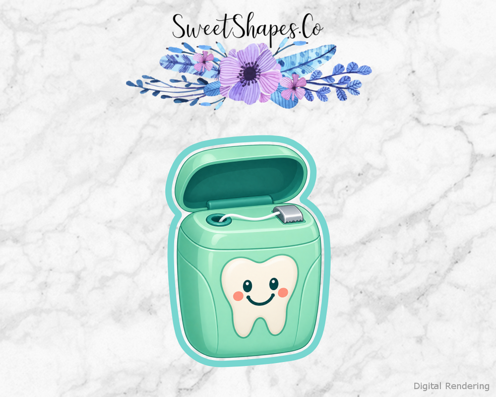 Minty Smile Floss Dispenser Cookie Cutter