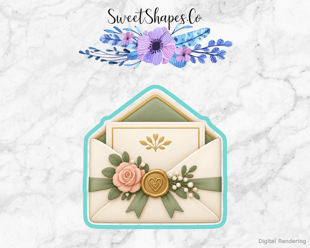 Modern Wedding Wedding Invitation Envelope Cookie Cutter