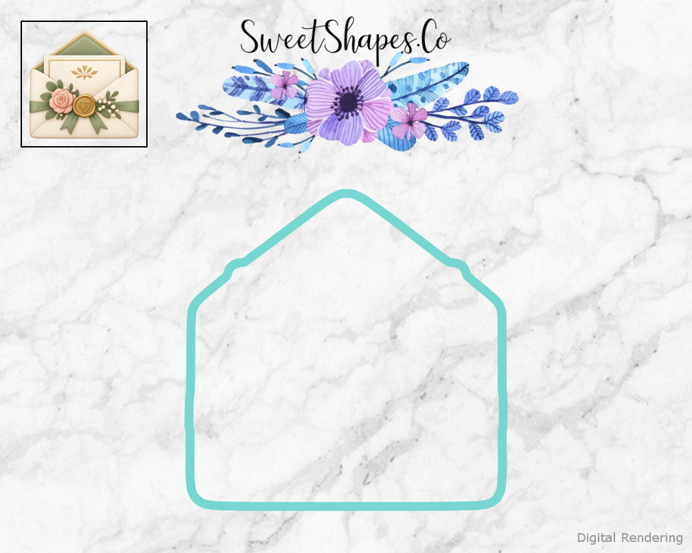 Modern Wedding Wedding Invitation Envelope Cookie Cutter