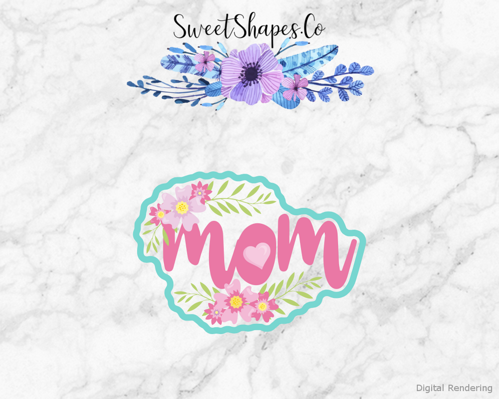 Mom Banner Cookie Cutter