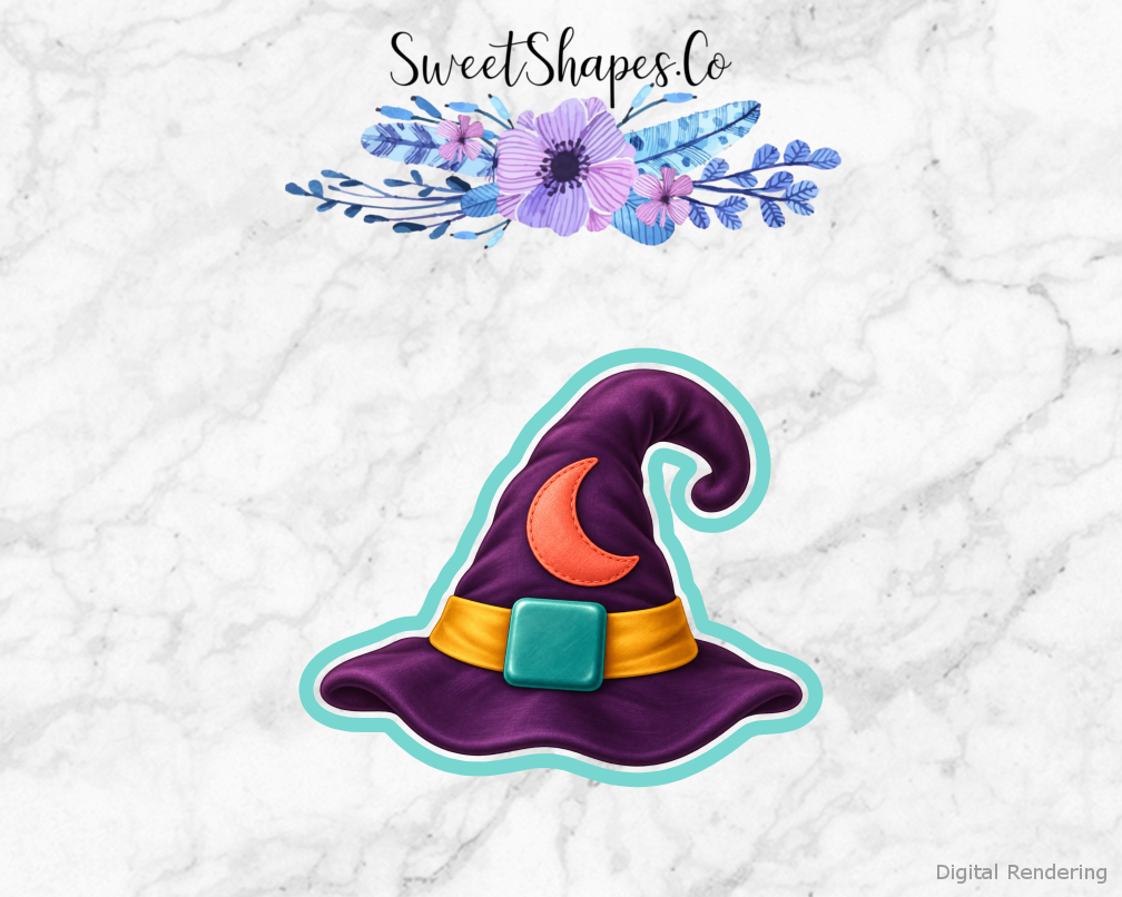 Moon Patch Witch Hat Cookie Cutter
