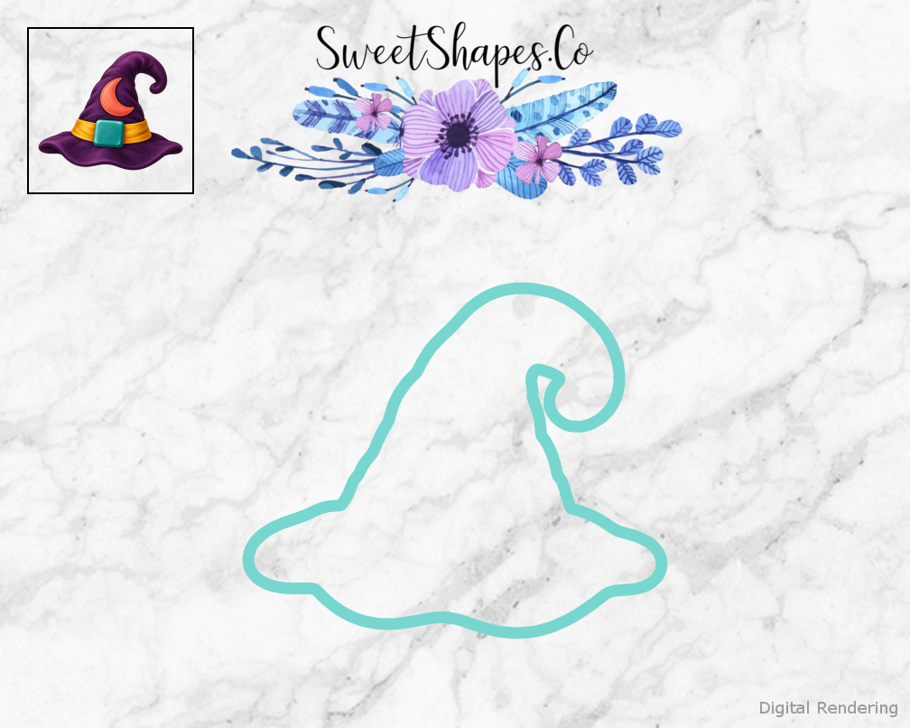 Moon Patch Witch Hat Cookie Cutter