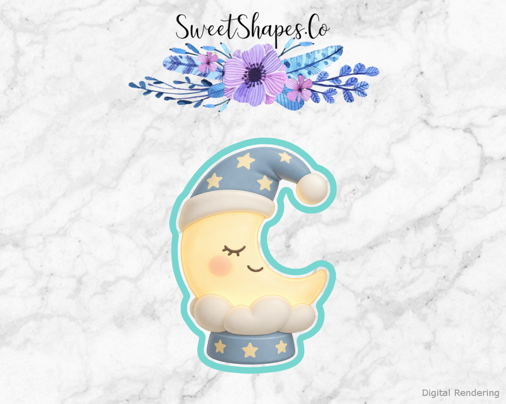 Moon Shower Moon Nursery Lamp Cookie Cutter