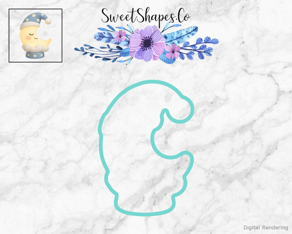 Moon Shower Moon Nursery Lamp Cookie Cutter