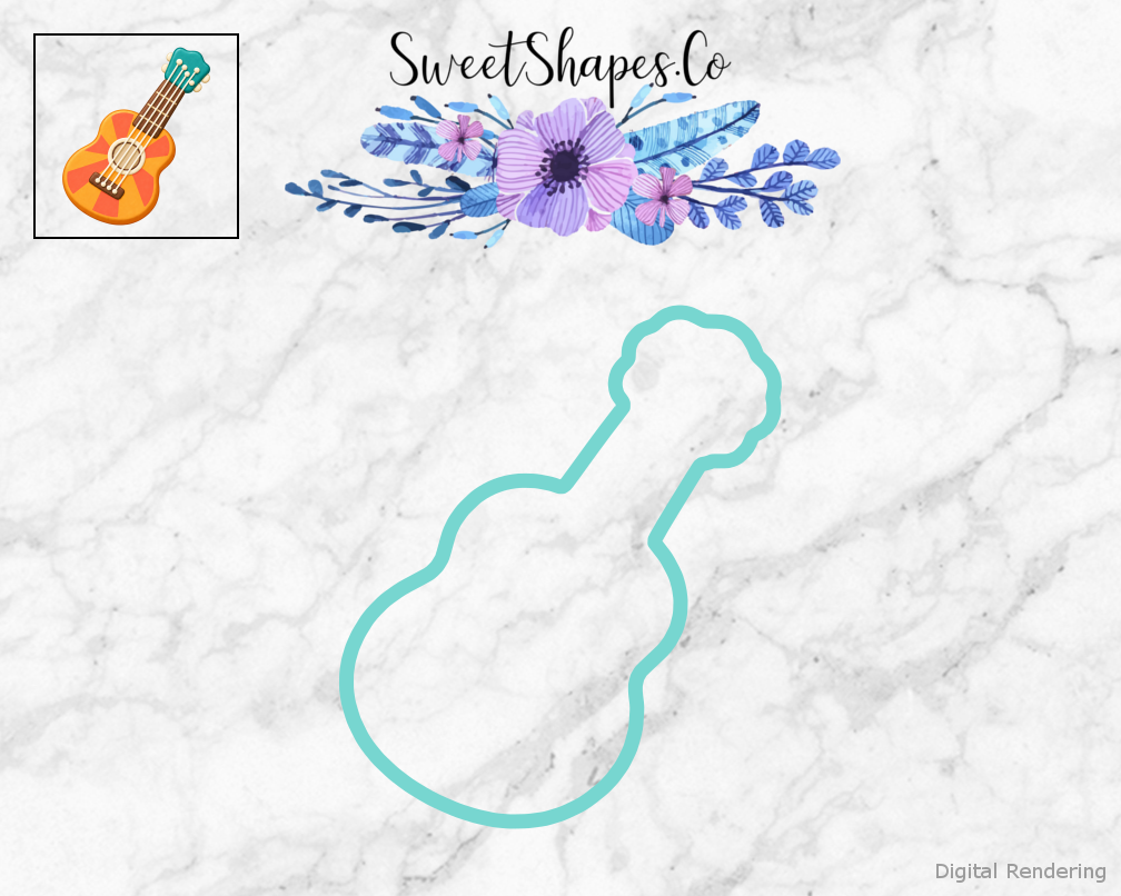 Music Makers Sunburst Ukulele Cookie Cutter