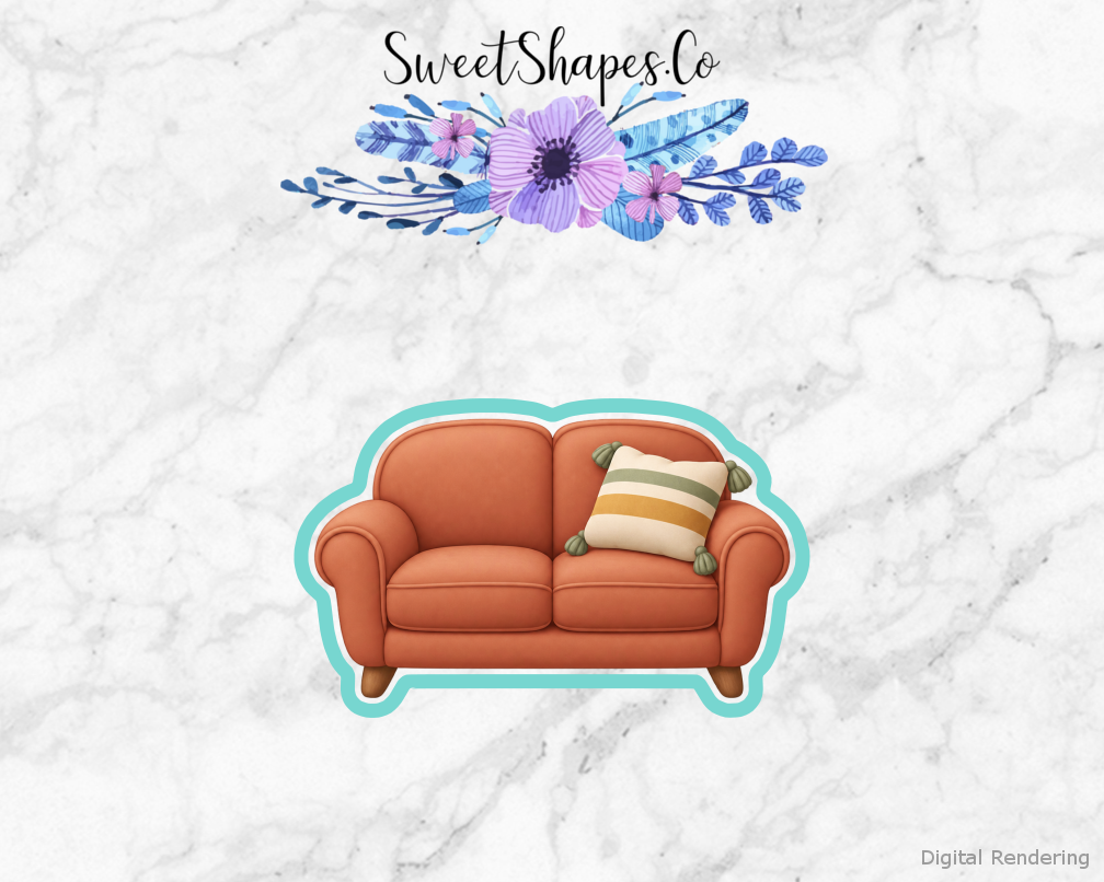New Home Cozy Sofa with Cushion Cookie Cutter