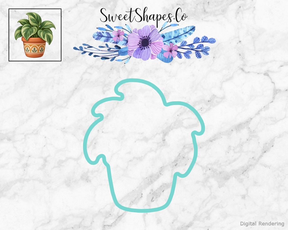 New Home Potted Houseplant Cookie Cutter