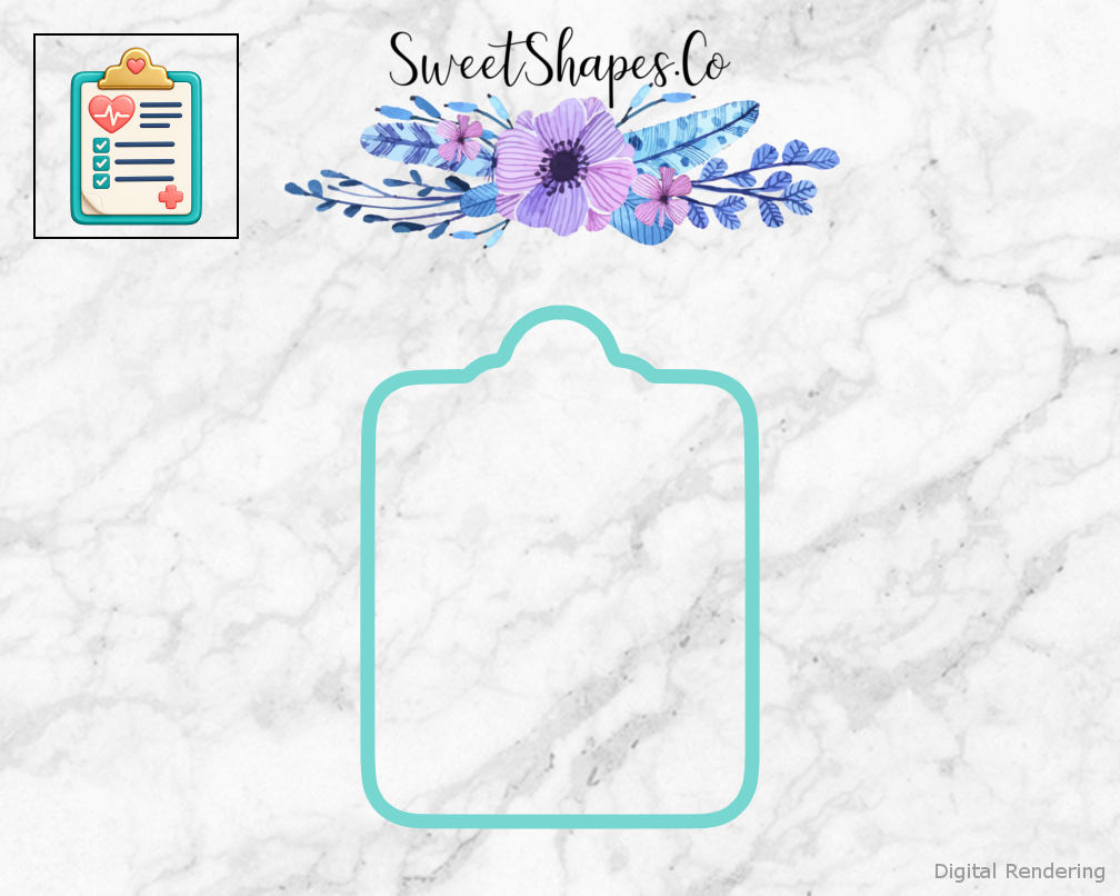Nurse Care Care Clipboard Cookie Cutter
