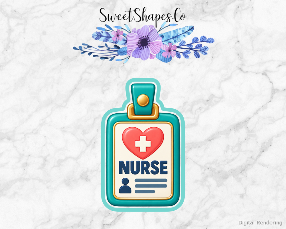 Nurse Care Nurse ID Badge Cookie Cutter