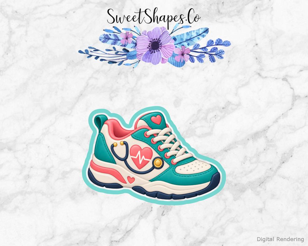 Nurse Care Nursing Sneaker Cookie Cutter