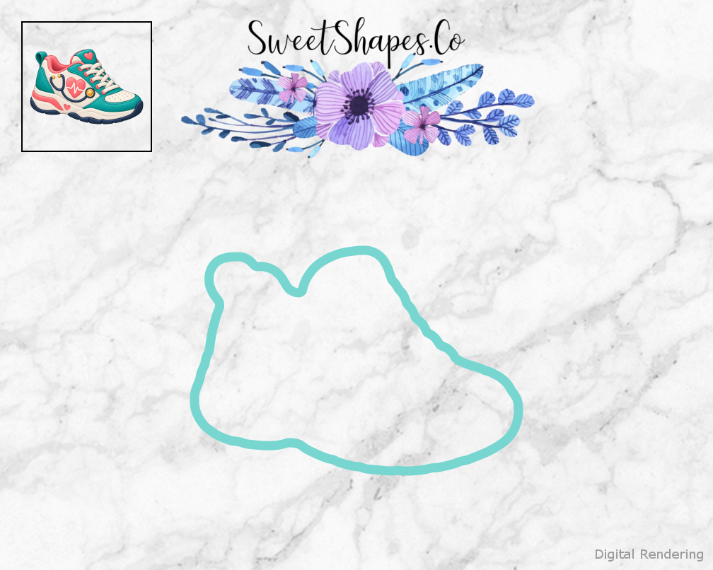 Nurse Care Nursing Sneaker Cookie Cutter