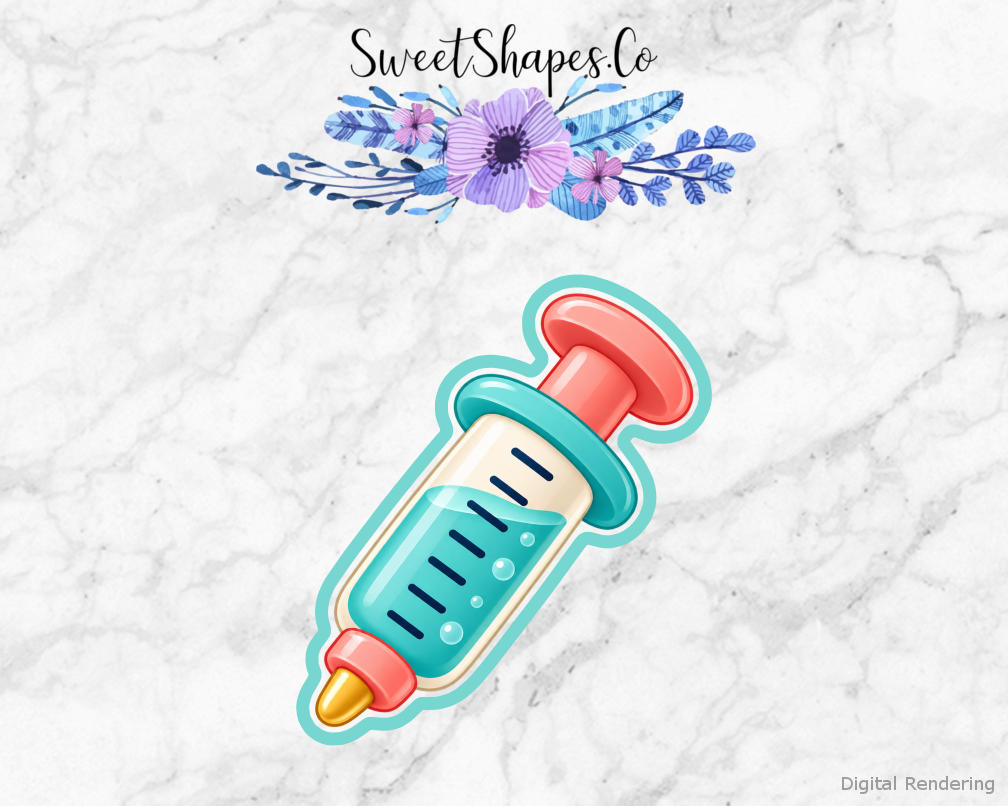 Nurse Care Rounded Syringe Cookie Cutter