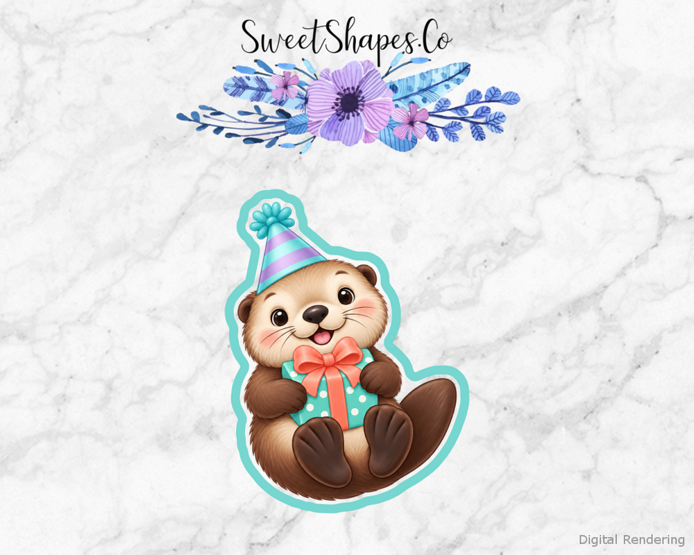 Ocean Party Birthday Sea Otter Cookie Cutter