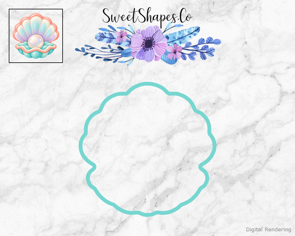 Ocean Party Pearl Seashell Cookie Cutter
