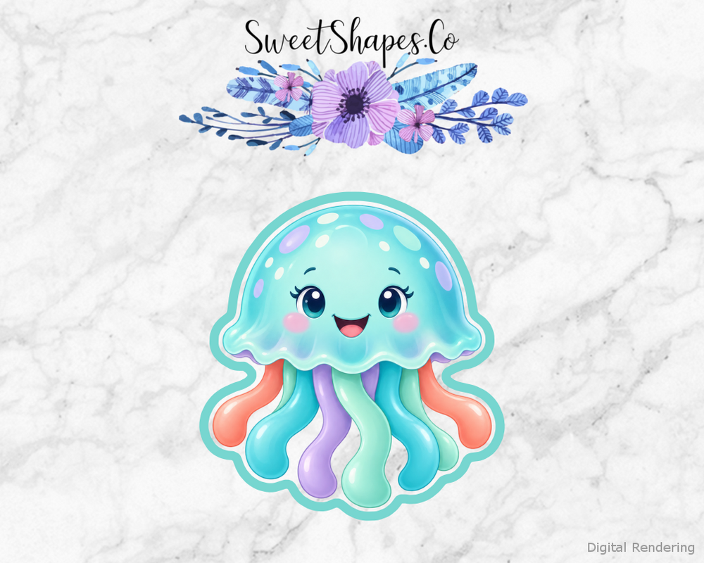 Ocean Party Smiling Jellyfish Cookie Cutter
